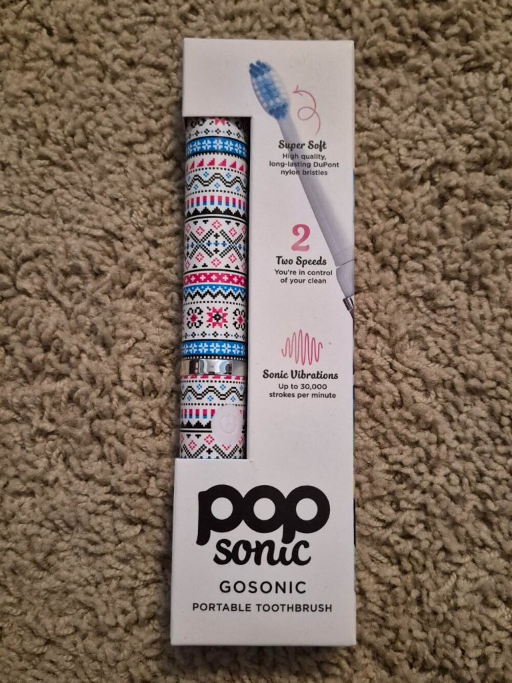 Pop Sonic Portable Toothbrush, New, Never Opened